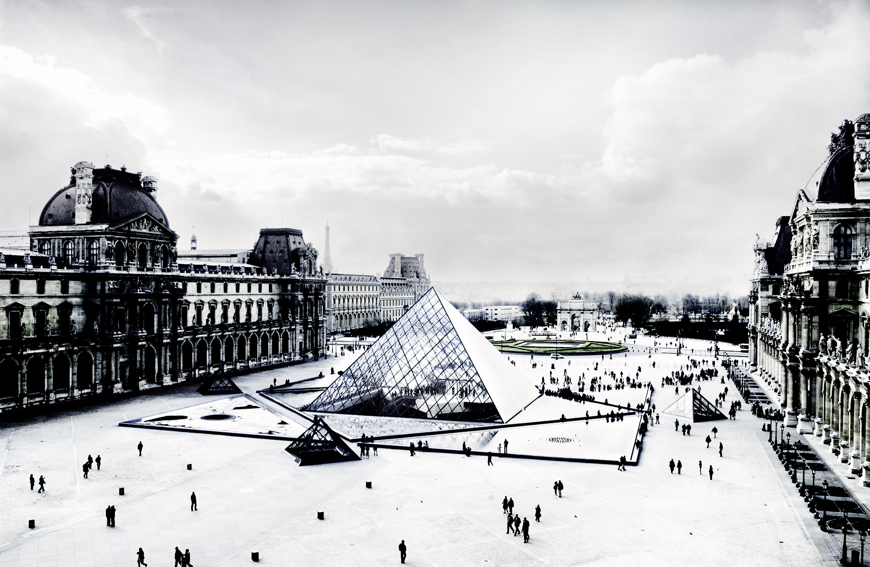 Louvre Museum courtyard